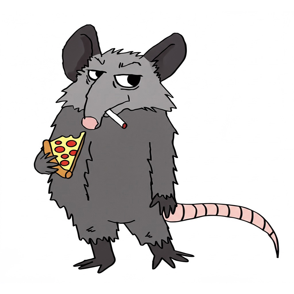 Tony with pizza