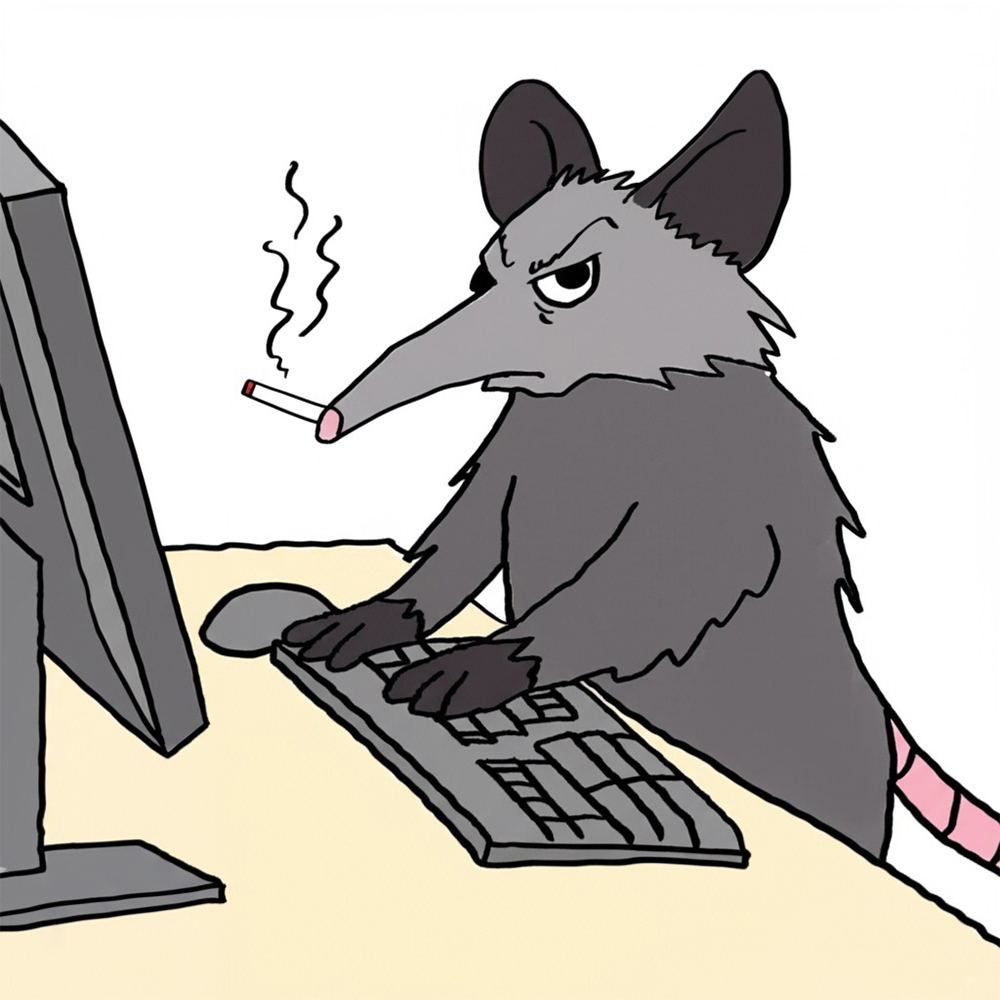 Tony at computer